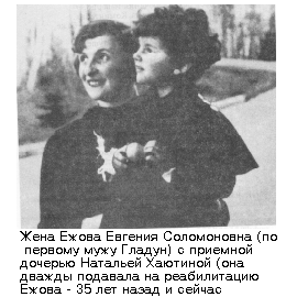 Eugeniya Solomonovna Khayutina Gladun Ezhova